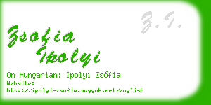 zsofia ipolyi business card