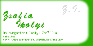 zsofia ipolyi business card